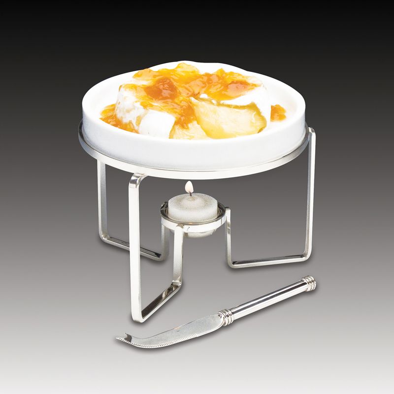 Rechaud-para-Queijo-Brie-de-Prata-e-Ceramica-com-Faca-17cm-x-14cm-Wolff