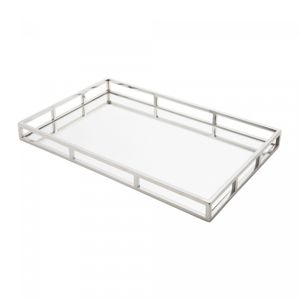 Bandeja de Aço Inox com Espelho 56cm x 36cm x 5cm - Wolff