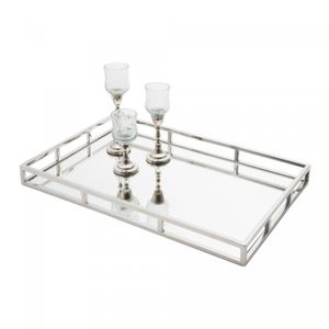 Bandeja de Aço Inox com Espelho 56cm x 36cm x 5cm - Wolff