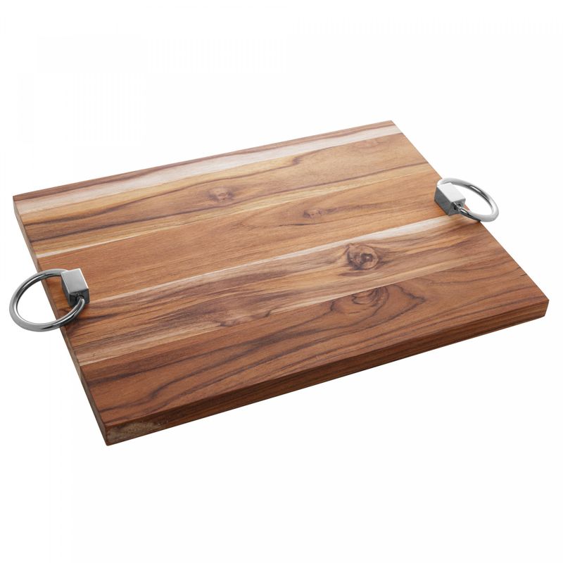 Bandeja-de-Madeira-com-Alca-Argola-Teca-Prata-45cm-x-30cm-x-5cm-Wolff-Craft