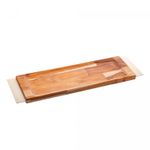 Tabua-para-Servir-de-Madeira-com-Aco-Inox-Teca-Champanhe-46cm-x-13cm-x-35cm-Wolff-Craft
