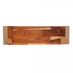 Tabua-para-Servir-de-Madeira-com-Aco-Inox-Teca-Champanhe-46cm-x-13cm-x-35cm-Wolff-Craft