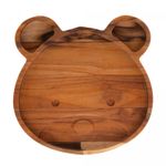 Prato-para-Sobremesa-de-Madeira-em-Formato-de-Urso-Teca-Kids-22cm-x-22cm-x-25cm-Wolff-Craft