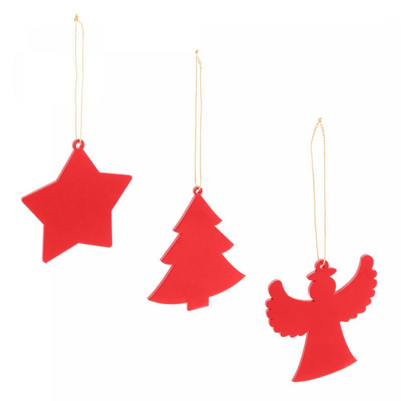 Conjunto-3-Enfeites-de-Madeira-para-Arvore-de-Natal-Vermelho-8cm-Woodart