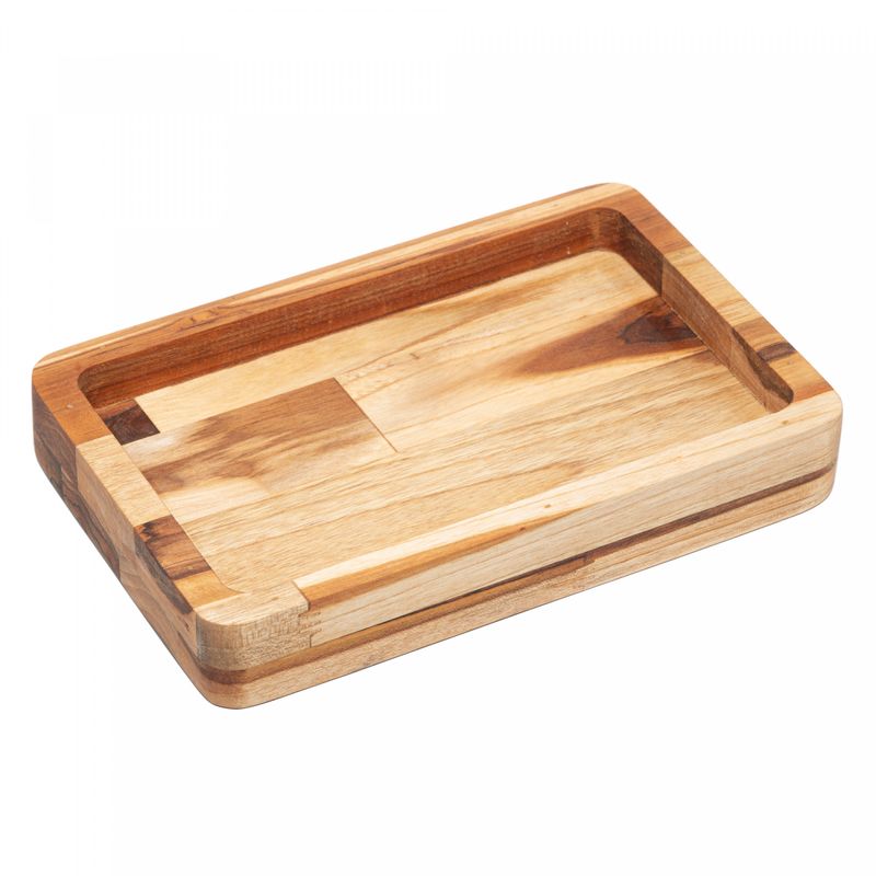 Tabua-com-Funcao-de-Bandeja-de-Madeira-Teca-Barbecue-45cm-x-30cm-x-4cm-Wolff-Craft