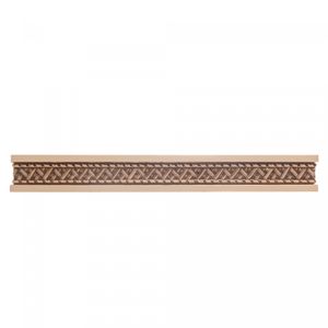 Bandeja de Madeira com Sisal Trançado Bege 45cm x 30cm x 4cm - Woodart