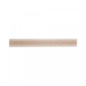 Bandeja de Madeira com Sisal e Bambu Branca 30cm x 17cm x 4cm - Woodart