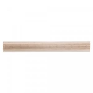 Bandeja de Madeira com Sisal e Bambu Branca 45cm x 30cm x 4cm - Woodart