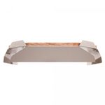 Centro-de-Mesa-de-Aco-Inox-Champanhe-Origami-com-Madeira-Cerejeira-31cm-x-31cm-x-7cm-Wolff-Craft
