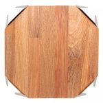 Centro-de-Mesa-de-Aco-Inox-Champanhe-Origami-com-Madeira-Cerejeira-31cm-x-31cm-x-7cm-Wolff-Craft