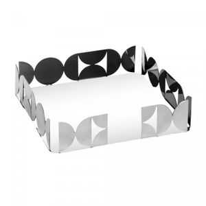 Porta Guardanapos Bauhaus 18cm x 18cm x 4cm Aço Inox - Wolff