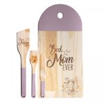 Conjunto-Tabua-de-Servir-com-3-Espatulas-de-Madeira-Pinus-Rosa-40cm-x-22cm-x-4cm-Woodart