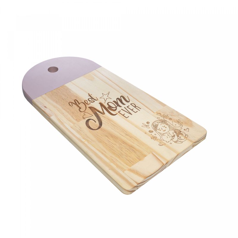 Conjunto-Tabua-de-Servir-com-3-Espatulas-de-Madeira-Pinus-Rosa-40cm-x-22cm-x-4cm-Woodart