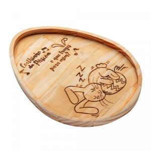 Petisqueira de Madeira Pinus New Easter 24cm x 18cm x 1,5cm - Woodart