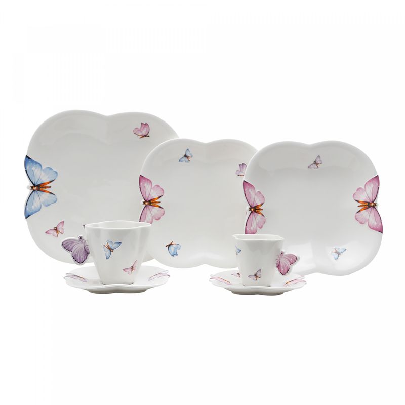 Aparelho-de-Jantar-42-Pecas-de-Porcelana-Borboletas-Wolff