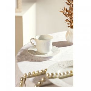 Conjunto 6 Xícaras de Chá de Porcelana Limoges com Pires Vendange 200ml - Wolff