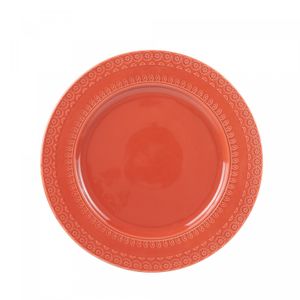 Prato Raso de Porcelana Grace Carmim 27cm - Wolff