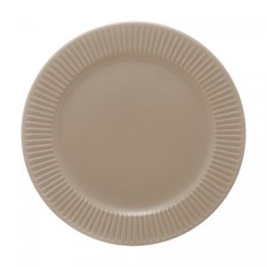 Prato Raso de Cerâmica Lines Creme 27,5cm - Wolff
