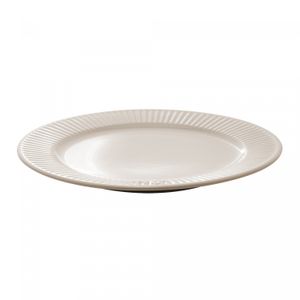 Prato Raso de Cerâmica Lines Creme 27,5cm - Wolff