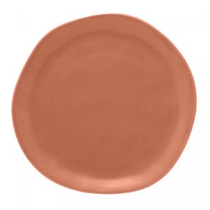 Prato para Sobremesa de Cerâmica Organic Terracota 20,5 cm - Wolff