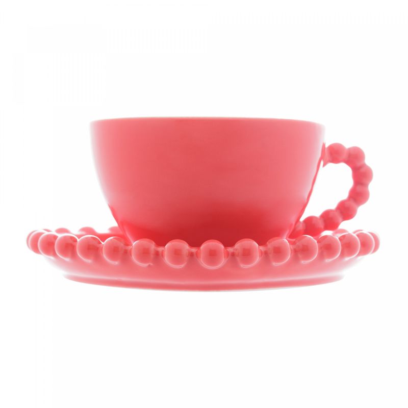 Conjunto-4-Xicaras-de-Cha-de-Porcelana-com-Pires-Coracao-Beads-Vermelho-210ml-Wolff