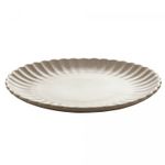 Conjunto-2-Pratos-para-Sobremesa-de-Porcelana-Petala-Areia-Matt-20cm-Wolff