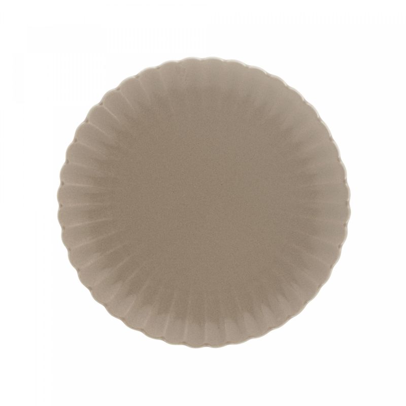 Conjunto-2-Pratos-para-Sobremesa-de-Porcelana-Petala-Areia-Matt-20cm-Wolff