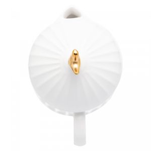 Bule de Cerâmica com Tampa Colibri Branco 600ml - Wolff