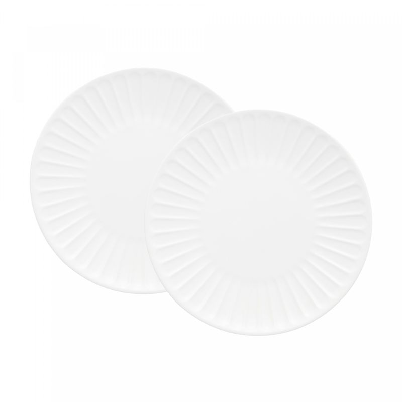 Conjunto-2-Pratos-de-Ceramica-para-Sobremesa-Colibri-Branco-19cm-Wolff