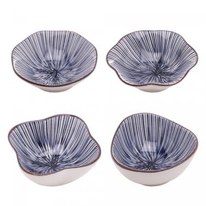 Conjunto 4 Bowls Mixed de Porcelana Koji 10,5cm x 4,5cm - Wolff