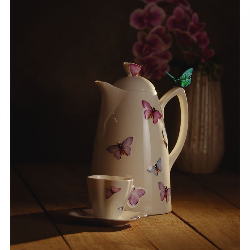 Conjunto-6-Xicaras-de-Cafe-de-Porcelana-com-Pires-Borboletas-Branco-100ml-Wolff