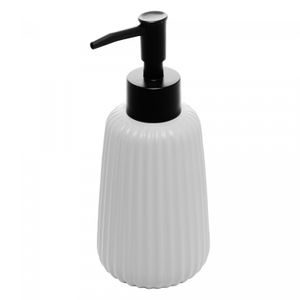 Porta Sabonete Líquido de Cerâmica Granilite Balloon Branco 270ml - Wolff