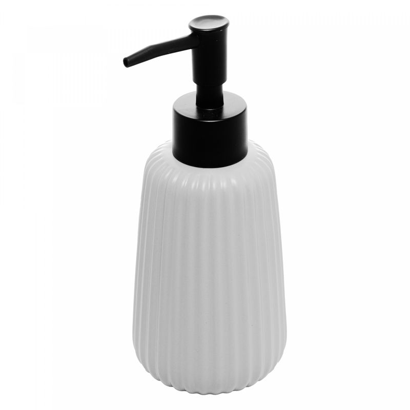 Porta-Sabonete-Liquido-de-Ceramica-Granilite-Balloon-Branco-270ml-Wolff