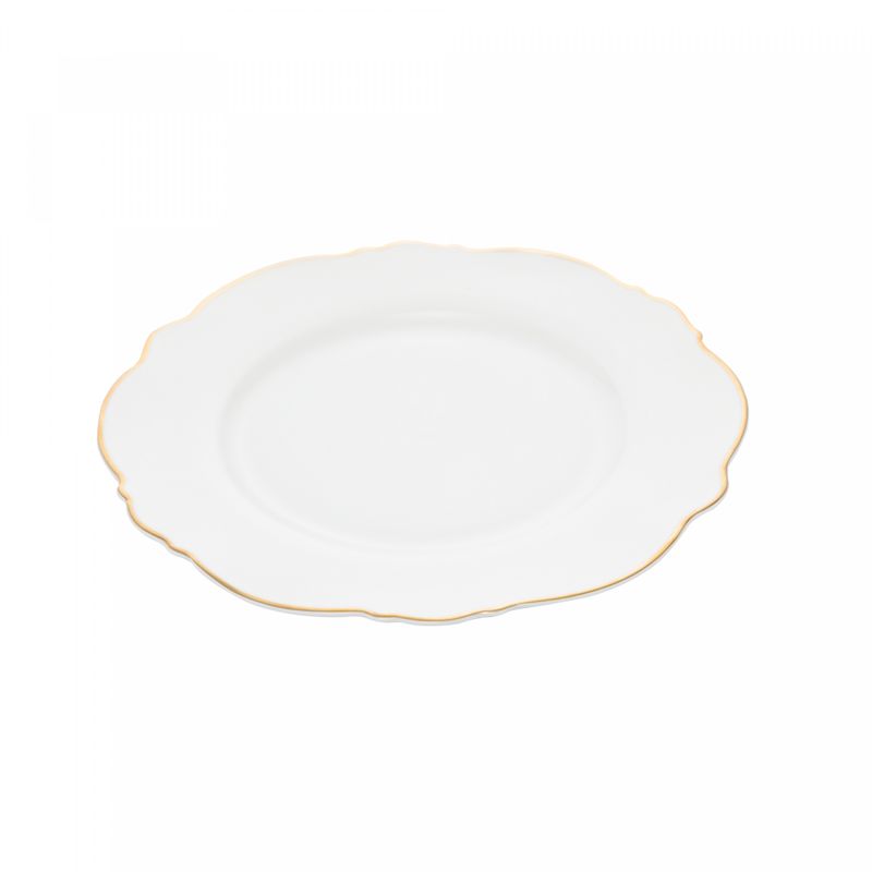Conjunto-6-Pratos-para-Sobremesa-de-Porcelana-Maldivas-Branco-com-Fio-de-Ouro-21cm-x-15cm-Wolff