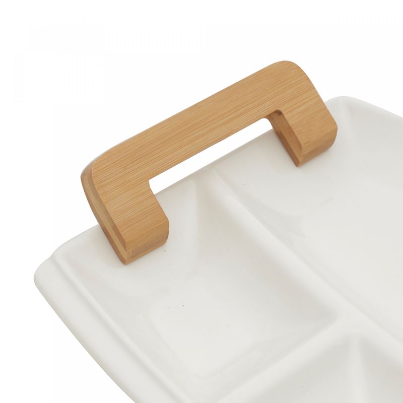 Petisqueira-de-Porcelana-com-Alca-de-Madeira-Branca-22cm-x-37cm-x-5cm-Wolff
