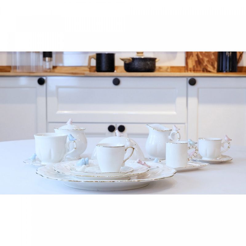 Conjunto-4-Xicaras-de-Cha-de-Porcelana-Birds-Branco-200ml-Wolff