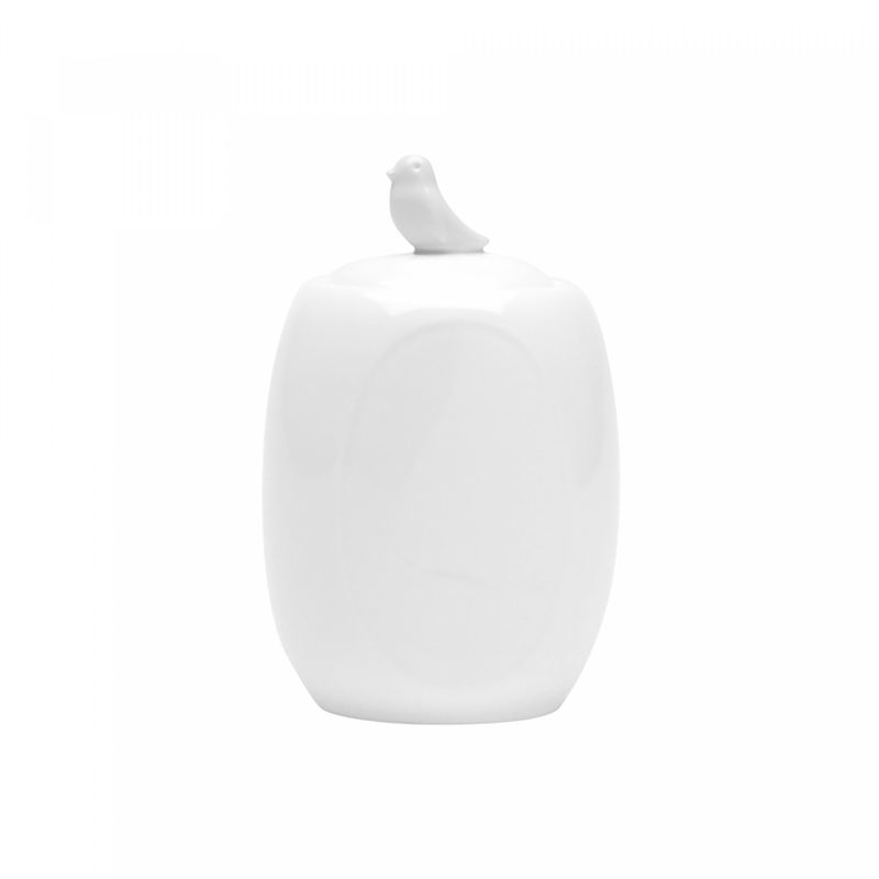 Pote-de-Porcelana-com-Tampa-Birds-Branco-6cm-x-8cm-x-11cm-Wolff