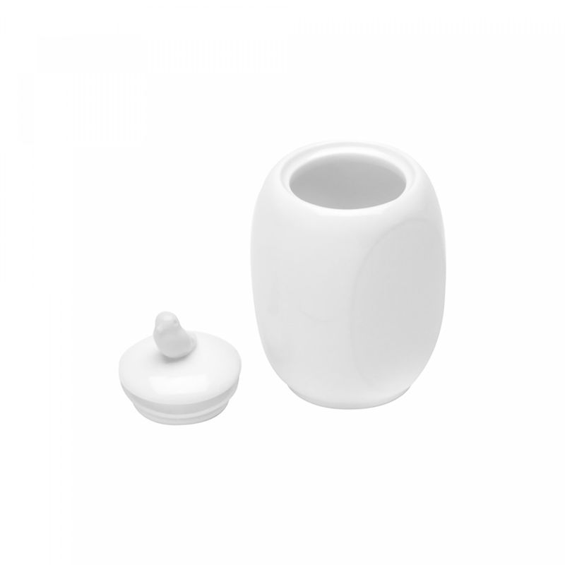 Pote-de-Porcelana-com-Tampa-Birds-Branco-6cm-x-8cm-x-11cm-Wolff