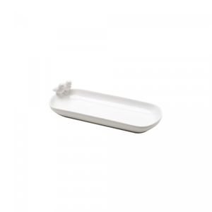Conjunto 4 Petisqueiras de Porcelana Birds 7cm x 16cm x 3,5cm - Wolff