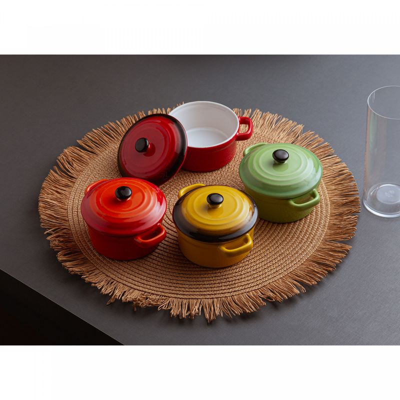 Conjunto-4-Mini-Panelas-de-Porcelana-com-Tampa-Coloridas-12cm-x-8cm-Wolff