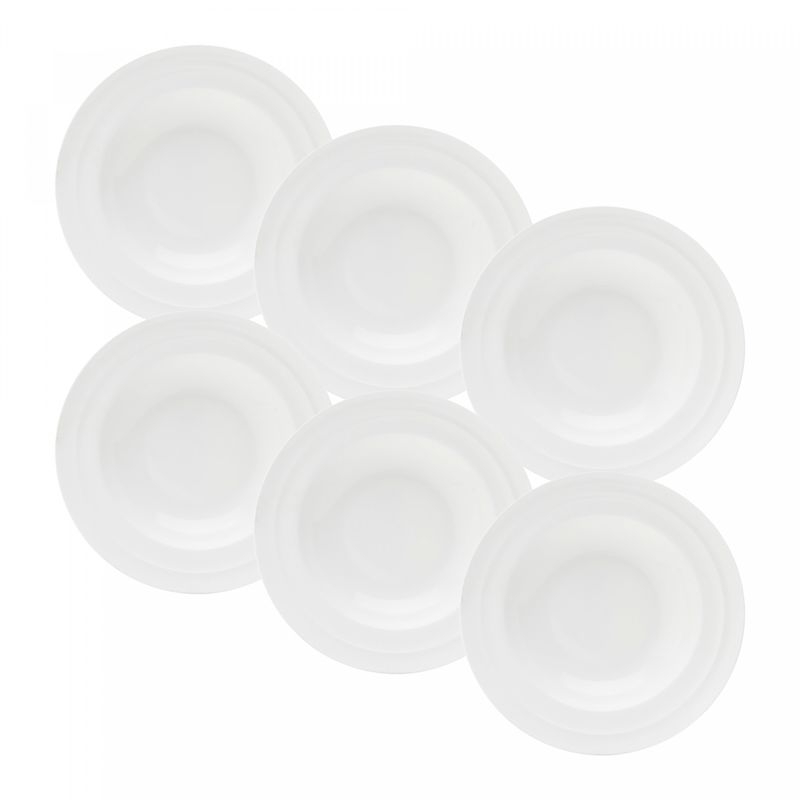 Conjunto-6-Pratos-Fundos-de-Porcelana-New-Bone-Bambu-Branco-225cm-Wolff