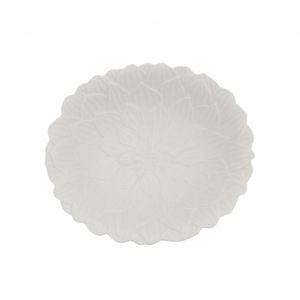 Saladeira de Porcelana Daisy Branco 25cm x 22cm x 8cm - Wolff