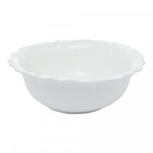 Saladeira de Porcelana Fancy Branco 25 cm - Wolff
