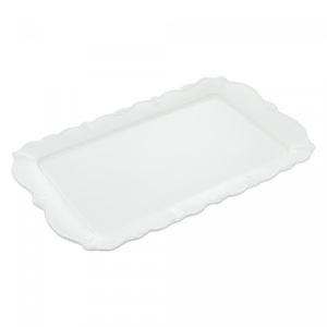Travessa de Porcelana Fancy Branco 42cm x 26cm x 3cm - Wolff