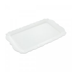 Travessa de Porcelana Fancy Branco 36cm x 22cm x 3cm - Wolff