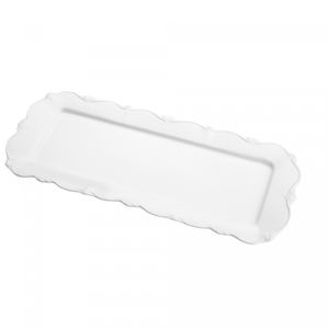 Travessa de Porcelana Fancy Branco 32cm x 14cm x 3cm - Wolff