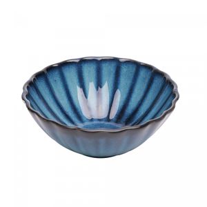 Bowl de Cerâmica Scallop Azul 15cm x 6cm - Wolff