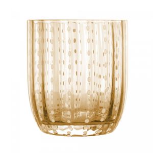 Conjunto 2 Copos de Vidro Orquídea Âmbar 300ml - Wolff