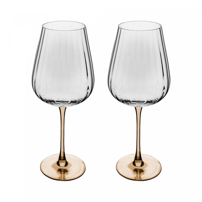 Conjunto-2-Tacas-para-Vinho-De-Vidro-Com-Haste-Ambar-Classic-560Ml-Wolff