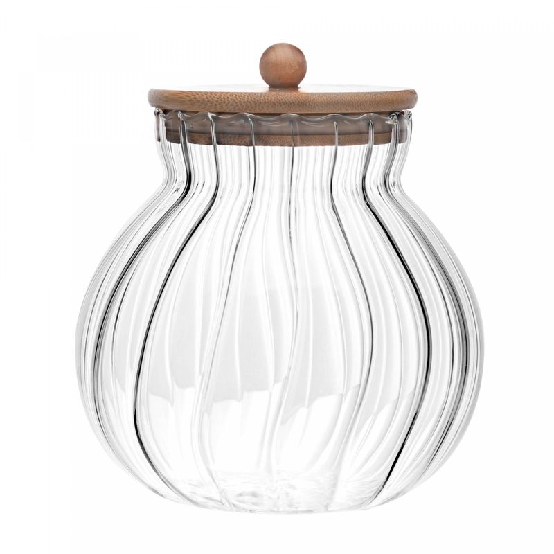 Porta-Mantimentos-de-Vidro-com-Tampa-de-Bambu-Classic-15L-Wolff